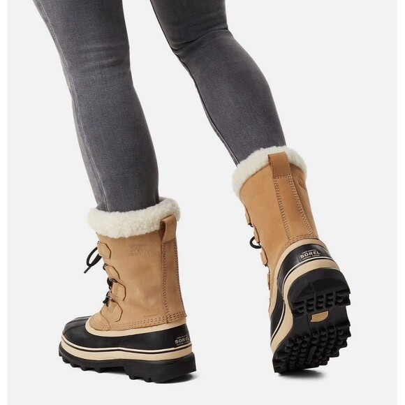 Sorel Caribou Leather Waterproof Winter Snow Boots Removable Liner Womens Size 9 - Picture 1 of 16
